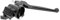 Racing Planet Bremsarmatur Gasgriffarmatur, mit Bremshebel, Chokehebel, Einstellschraube Bremszug für Simson S50, S51, S53, S70, S83, SR50, SR80 schwarzer Alu-Guss