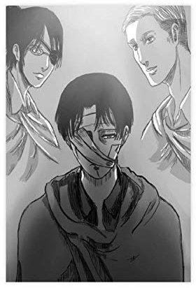 Leinwandposter Anime Attack on Titan 32, Schlafzimmer, Dekoration, Sport, Landschaft, Büro, Raumdekoration, Geschenk, 30 x 45 cm, ohne Rahmen