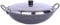 WRMIGN Gusseisen-Pfanne für Wok, handgefertigt, antihaftbeschichtet, Eisenpfanne B 60 cm