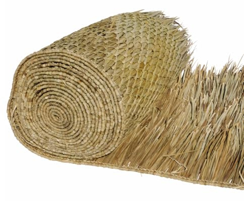 amaZulu Inc. Mexican Straw Roof Thatch – Palm Thatch Rolls 35 H x 30'L | Duck Blind Grass | Tiki Hut Thatch | Duck Boat Blinds | Palapa Thatch Roofing | Thatch Roofing for Tiki Bar | Tiki Bar Huts