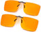 FONHCOO Clip-on Blue Light Blocking Glasses Womens Mens 2 Pack Over Prescription Glasses Framless Lens Anti Eyestrain Headaches UV Filter Computer Gamer Eyeglasses (2*blue light blocking glasses)