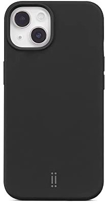 aiino italian ideas Custodia Allure per iPhone 13 mini, Cover in Silicone Liquido con Magnete Integrato per iPhone 13 mini, Antiurto e AntiGraffio, Aggancio e Allineamento Magnetici, Nero