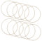 Toddmomy Gold Deko Ringe Metallring Drahtringe zum Basteln: 10 Stücke Kranz Traumfänger Ringe für DIY Stern Hochzeitskranz Türkranz Wandkranz Weihnachtskranz Halloween Weihnachten Deko 15CM