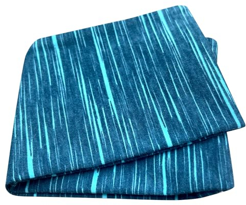 Wollhuhn ÖKO Jungen/Mädchen Cooles Elastisches Stirnband/Haarband Bequem Jersey Baumwolle Viele Motive Kinder (Lines Petrol/Türkis)
