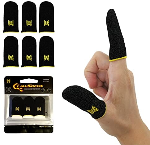 MGC ClawSocks, manicotti per dita da gioco mobile di alta qualità, controllo di precisione senza attrito, materiale in fibra di carbonio conduttiva di alta qualità, tessuto durevole ad alta densità,