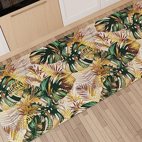 PETTI Artigiani Italiani - Tappeto Cucina Passatoia Cucina Antiscivolo e Lavabile 52x140 cm Disegno Tropical 04 100% Made in Italy