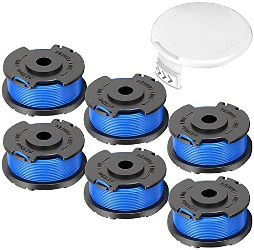 Bekasa Strimmer Spool Compatible with Ryobi, Nylon String Trimmer Replacement Garden Accessories, Spool Line, Strimmer Spool for RYOBI ONE+ 18V,24V,40V,RY40204,RY40220,ZRP2080 (6 PCS)