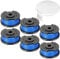 Bekasa Strimmer Spool Compatible with Ryobi, Nylon String Trimmer Replacement Garden Accessories, Spool Line, Strimmer Spool for RYOBI ONE+ 18V,24V,40V,RY40204,RY40220,ZRP2080 (6 PCS)