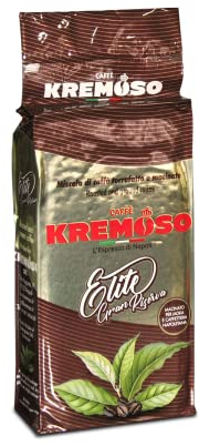 Caffè Kremoso CAFFÈ MACINATO per Moka e Caffettiera Napoletana, Miscela ELITE GRAN RISERVA in bustina sottovuoto da 250 gr