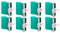 8Pcs Silicone Mug Wrap for Sublimation Mugs 11OZ Mug Wraps for Sublimation in Oven 3D Silicone Mug Wrap Sublimation