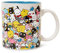 Toynk Sanrio - Taza de cerámica con diseño de Hello Kitty and Friends | Taza de café sin BPA para expreso o té | Capacidad para 20 onzas
