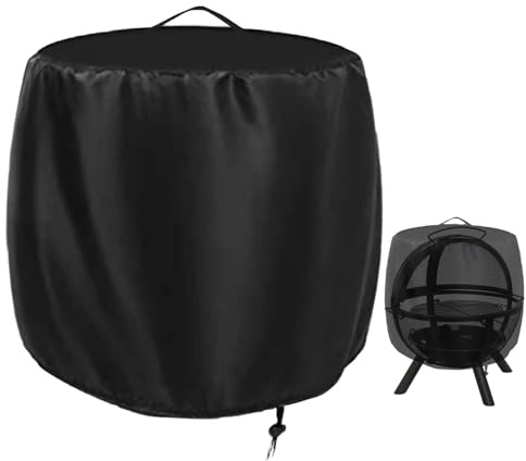 Rilime Feuerschalenabdeckung für Fissfire für PaPaJet für Ikuby 91,4 cm Globus-Feuerball, robuste 420D-Holz-Feuerkugel-Feuerstelle, Abdeckung für Feuerstelle, Kugel für Holzverbrennung, Flaming Ball
