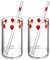UPKOCH Lot De 2 Tasses En Verre Transparent Avec Motif Fraise Et Paille, RéSistantes À La Chaleur, IdéAles Pour Lait, Jus, Café, Thé, Utilisation À Domicile, Bureau, FêTes Et Cadeaux