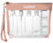 Trousse de Toilette Transparente + 8 Bouteilles Vide de Voyage pour Liquides(Max.100ml), LUZWAY Kit de Voyage pour l’Avion,Set de Voyage dans Bagages à Main, Sac Cosmétiques pour Hommes et Femmes
