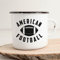 Huuraa Emaille Tasse American Football Ball Geschenk 300ml Vintage American Football Geschenkidee
