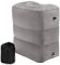 3 Couches Repose Pieds Gonflable, Coussin d'avion Oreiller Jambe Repose Pied, Gonflable Avion Réglables en Hauteur avec Sac et Gonfleur pour Enfants Adulte Dormir, Bureau à la Maison en Voyage (Gris)
