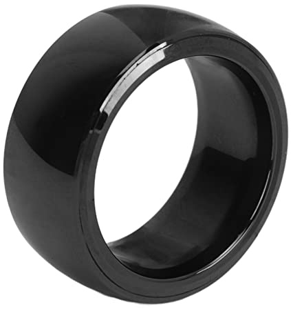 Cryfokt R4 Smart Ring, Wasserdichter NFC-Telefon-Ring, Keramik-Schlaf- und Fitness-Ring für IOS, Telefone, Männer und Frauen, Geschenke (Größe 8)