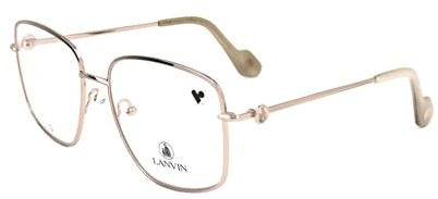 Lanvin LNV2122 708 Rose Gold Eyewear Woman Metallo, Modified Rectangle, 55