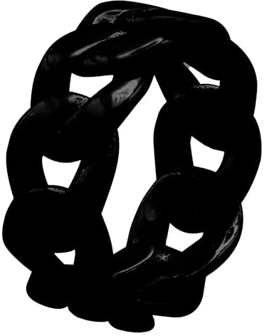 Heideman Ringe Luna Damen aus Edelstahl schwarz farbend matt Damenring für Frauen