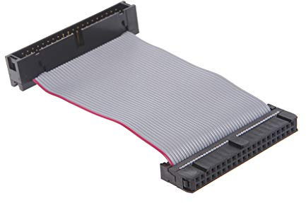 IDE 40-Pin Male To Female Hard Drive Extension Cable 3.71 Inch Flat Ribbon Cord For 3.5 HDD Adapter Cable Connector Expander Splitter Cable Fan Converter Controller Card Module Board Bracket, Grey