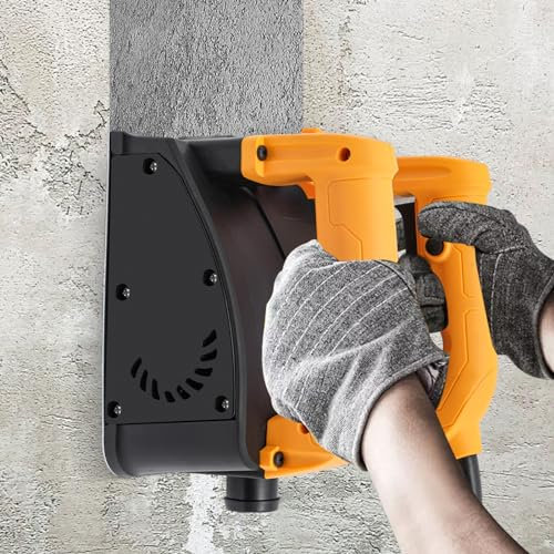 Elektrohobel 1200W I Wandhobelmaschine Elektrische I Handhobelmaschine I Tragbare Walzenhobelmaschine mit Kabel I für Schaufeln von Sandputz und Zementwänden/Spachtelwänden (Zementklinge)