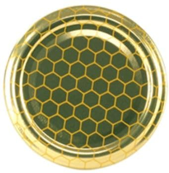 mille idee 200 Tappi Capsule Capsula Tappo Copercchio Diam. 70 alveare Per Barattolo Vetro Per il Miele Color Oro