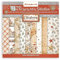 Stamperia - Scrapbook Paper Pad for Scrapbooks, Albums, Cards, Bullet Journals and More, Acid Free, Double-Sided, Perfect for Crafts and Gifting (Gear up for Christmas Maxi Background) (30.5 x 30.5cm)