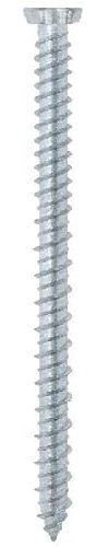 Bricoleva.it Juego de 100 tornillos de anclaje directo para hormigón, de pared sin taco, huella Torx – Turbo para hormigón, TPS cabeza avellanada, 7,5 x 100 mm
