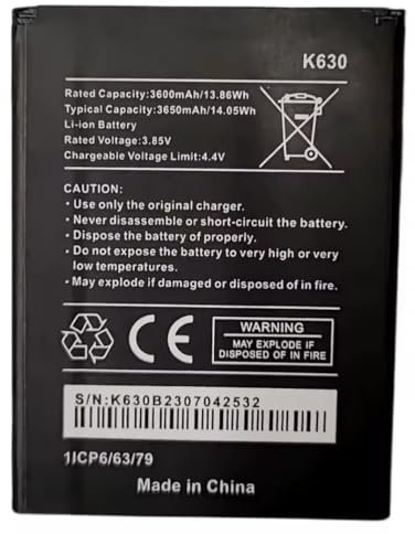 Audiosystem Batteria Compatibile Per WIKO Mobile Y82 K630 Con Capacità Originale 3600MaH Sostituzione Ricambio Nuova