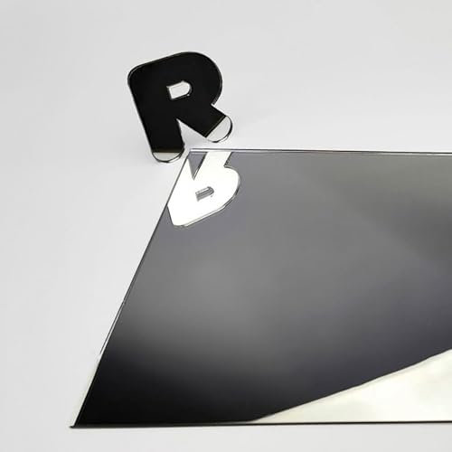 ROTULA TU MISMO Metacrilato Espejo Plata A5-3mm de Espesor | Placa Acrílica Reflectante Ideal para Decoración, Manualidades y Proyectos DIY