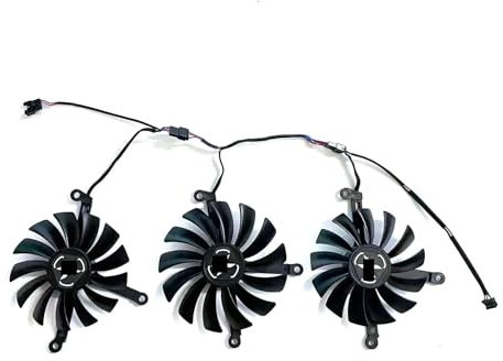 BDAKQJV Carte Graphique CF1015U12S 1X95MM 2X87MM Compatible avec Le Ventilateur GPU RX 6700XT 6750XT Compatible avec Le Ventilateur de Carte Graphique 309 Radeon RX 6700 XT 12GO(R)