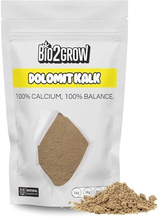Bio2Grow Dolomitkalk 1 KG – Magnesium und Calcium für Bodenverbesserung, pH-Wert-Regulierung und gesundes Wachstum
