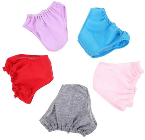 HAWILLOSCH 5st 18-Zoll-puppenhöschen Puppenhöschen-Accessoire Puppenkleidung Für Puppen Höschen Spielzeugpuppenhöschen Wiederverwendbar Puppenzubehör Puppenunterhose Stoff