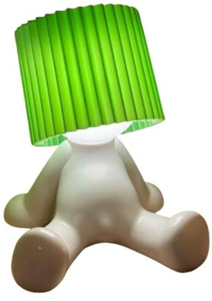 Honfitat Shy Little Boy Schreibtischlampe für Freunde, Paare, Geschenke, lustige Heimdekoration, Ornamente, Nachttischlampe (grün)