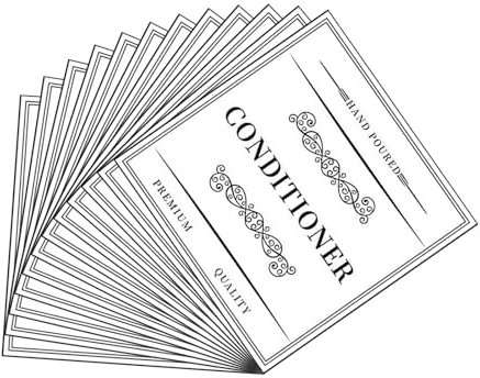 12 x Badezimmer-Aufkleber für Handseife, Seife, Shampoo, Conditioner, Körperwaschflaschen