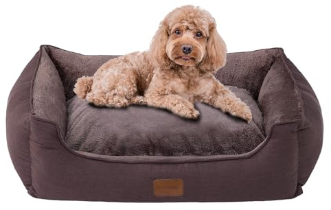 OUPEIWAWA Orthopädisches Hundebett für kleine Hunde, 52x41x16cm