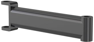 HFTEK - 18,5cm Verlängerungsarm für Monitorhalterung MS-Serie – Bildschirmarm-Zwischenelement – Erweiterung für größere Monitore – Kompatibel mit VESA Monitorhalterung – Aluminium, Schwarz (MS185)