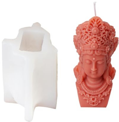 3d Buddhas Silikon Schimmel Kirche Gebets Kerze Schimmel Handgefertigt Handgefertigt