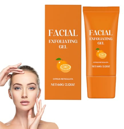 Bio-Vitamin C & Orange Enzyme Peeling-Gel für Gesicht und Körper, sanft reinigendes Gesichtspeeling mit aufhellender Wirkung, feuchtigkeitsspendende Tiefenreinigung für alle Hauttypen (1 Stück)