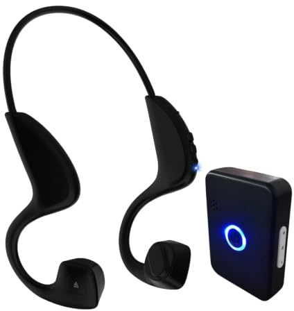 Bone Conduction Smart Hearing Aid Bluetooth Earphones, Open-Ear Hearing Device for Seniors, Lightweight 22g Design, Up to 10 Hours Battery Life