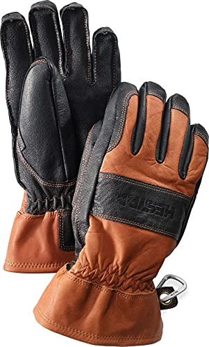 Hestra Falt Guide Glove for Winter, Hiking, and Outdoor Touring - Brown/Black - 7