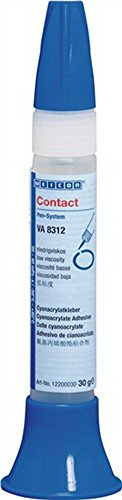 WEICON Contact VA 8312 Cyanacrylat-Klebstoff 30 g farblos | Sekundenkleber für Gummi & Kunststoff