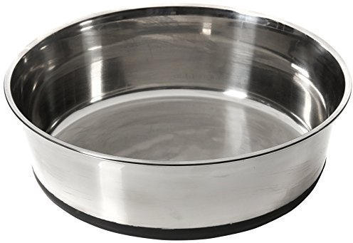 House of Paws Stainless Steel Bowl with Silicone Base, X-Large, Black