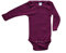 Baby Body Langarm, Wolle Seide, Engel, Orchidee, 62-68