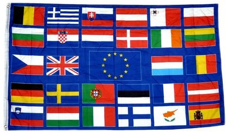 Fahne/Flagge EU 28 Länder Europa 90 x 150 cm