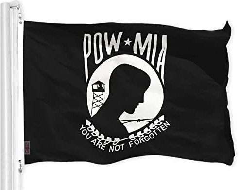 G128 pow mia black flag sie sind nicht gefangene krieg 150d polyester flag 3x5 ft printed stars and stripes messingösen indoor/outdoor forgotten
