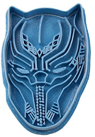 Cuticuter Black Panther Superhelden Ausstechform, Blau, 8 x 7 x 1.5 cm