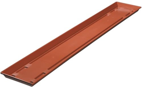 meindekoartikel Blumenkasten Untersetzer Standard aus Kunststoff - Verschiedene Größen und Farben (Breite ca. 100 cm, Terracotta)