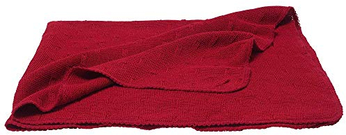 Reiff Baby Wickeltuch Sissi aus 70% Bio Merinowolle Babydecke (burgund)
