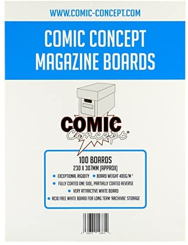 Comic Concept Current Size Comic Backing Boards